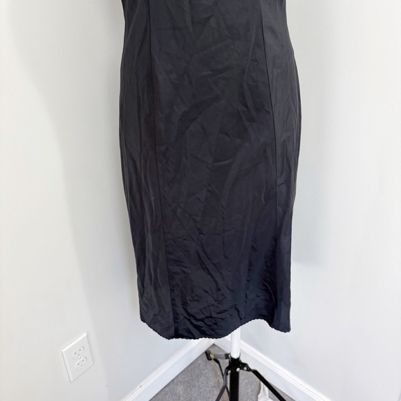 🌷SALE Vintage Union Made Wonder Maid Slip Dress Nightgown Black Size Small - Picture 5 of 16